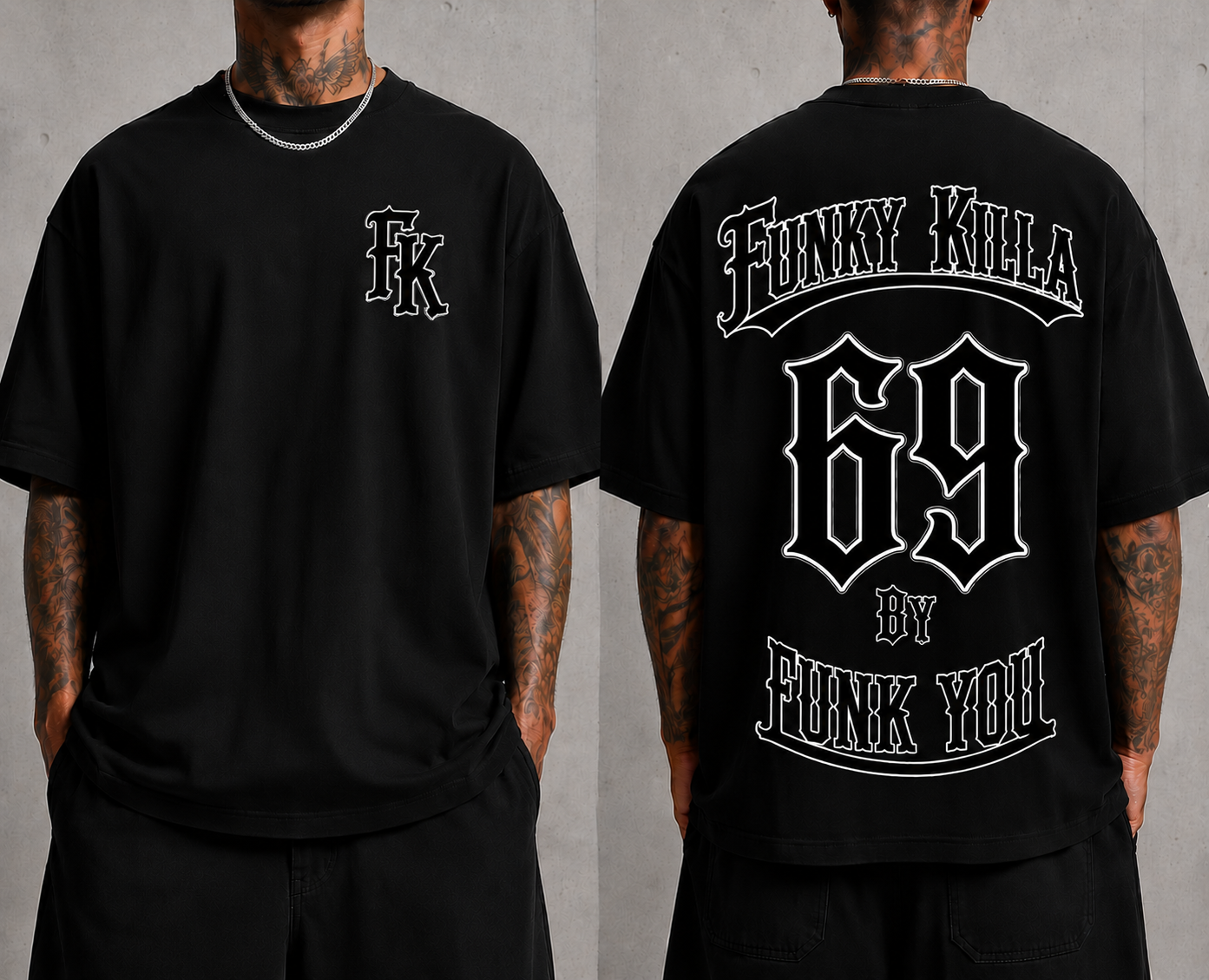 T-Shirt Oversize "Funk You" – Brodé