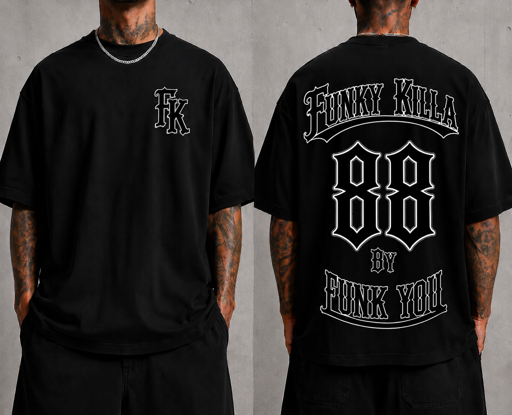 T-Shirt Oversize "Funk You" – Brodé