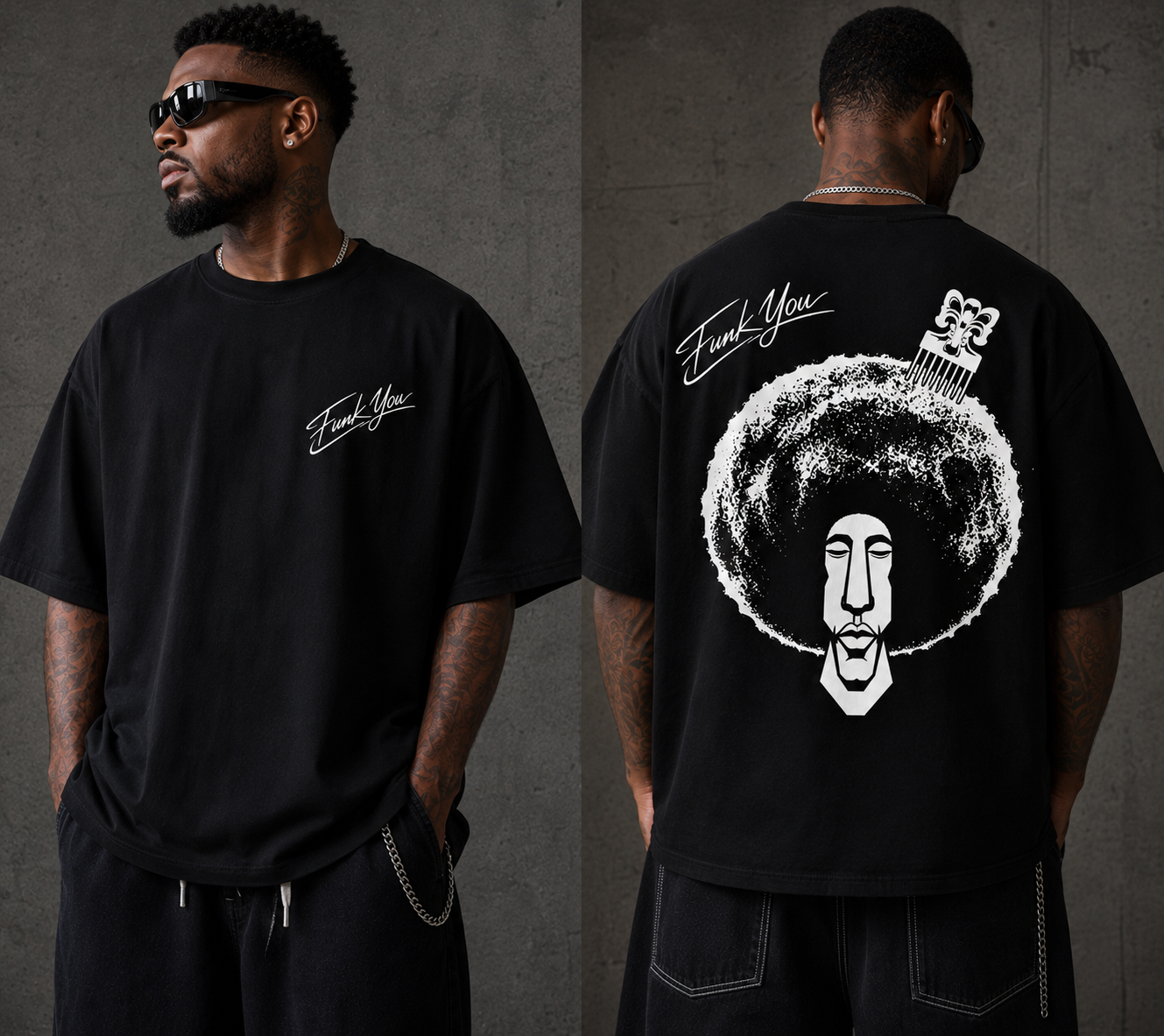 T-shirt Oversize "Funk You"