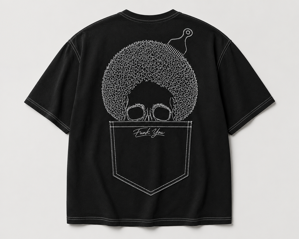 teeshirt funk you oversize high-neck