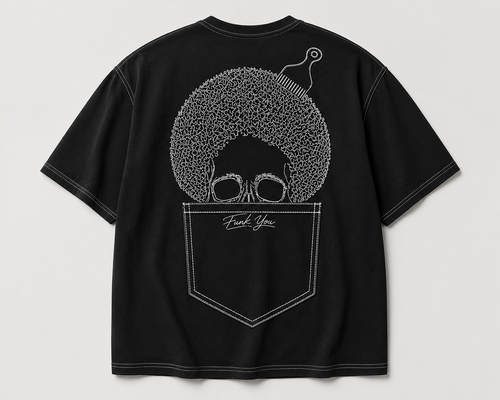 teeshirt funk you oversize high-neck