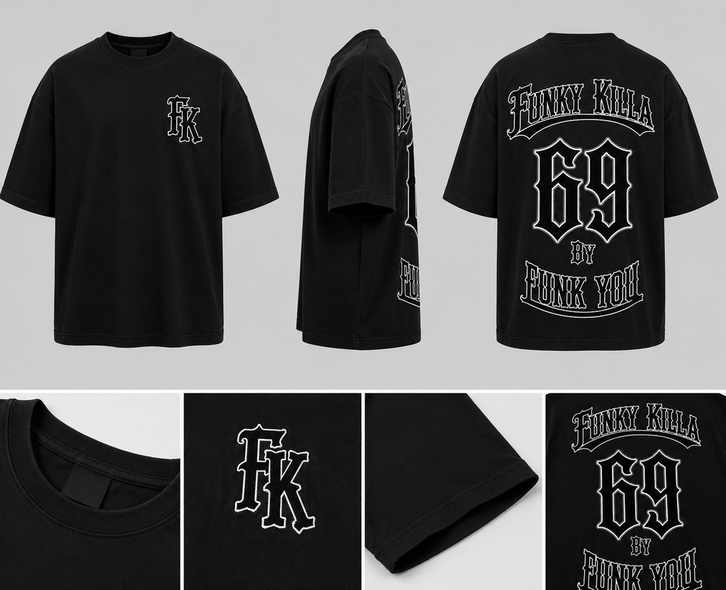 T-Shirt Oversize "Funk You" – Brodé